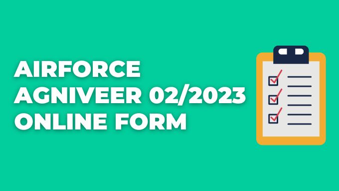 Airforce Agniveer 022023 Online Form Min