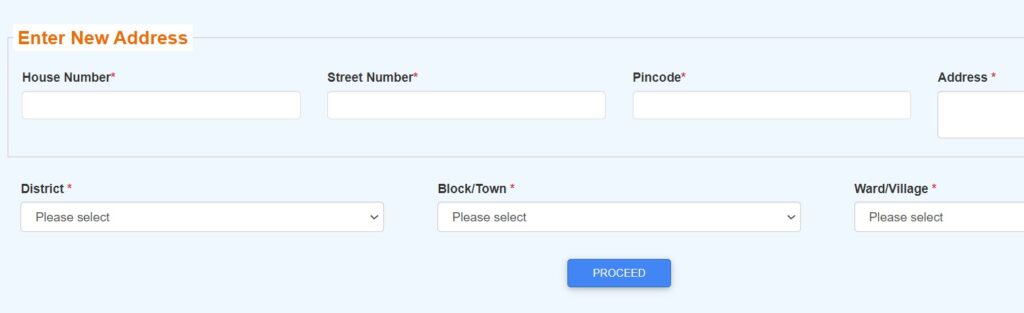 family id address update